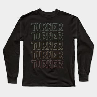 Turner Name Pattern Long Sleeve T-Shirt